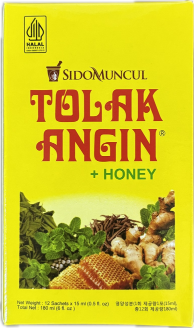 인도네시아 시도문출 똘락앙인 허니 꿀차 (Sido Muncul Tolak Angin) 180ml, 1개
