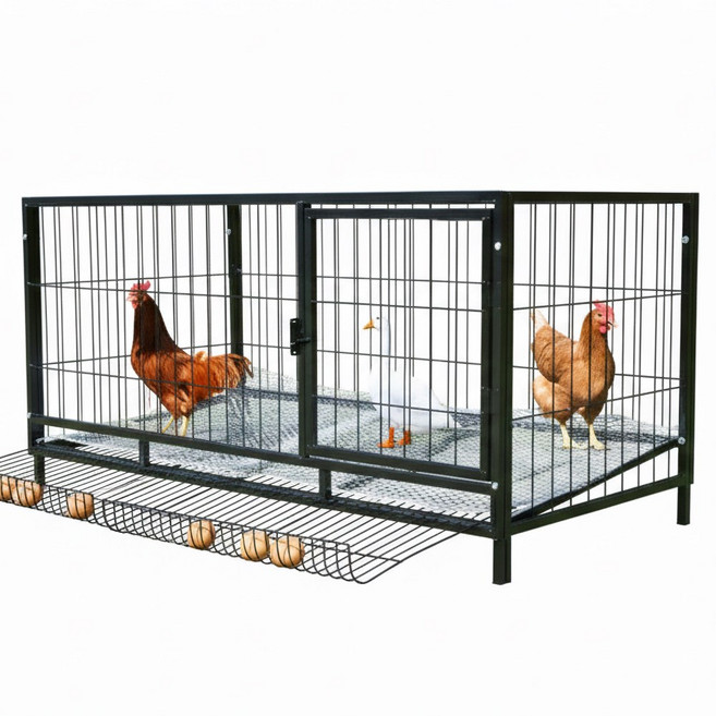 양계장 대형 닭장 사육장 케이지 병아리 닭집 새장, 1개, 블랙100