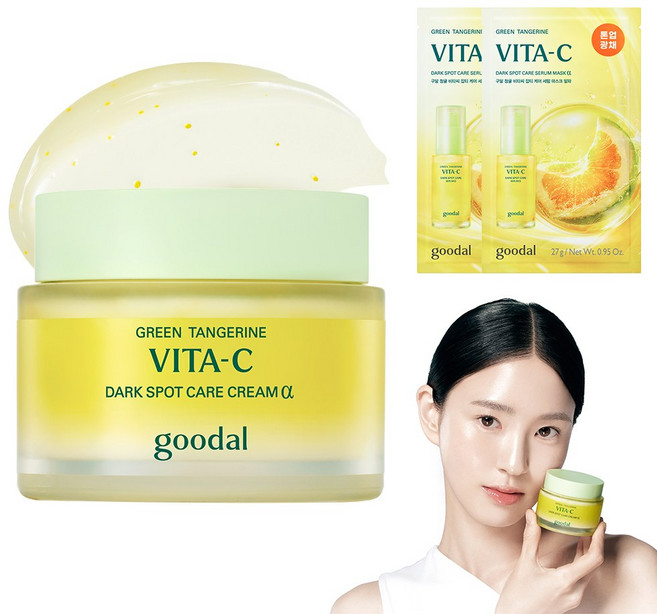 [한정기획] 구달 청귤 비타C 잡티 케어 크림 알파 75ml+마스크팩 증정, FREE