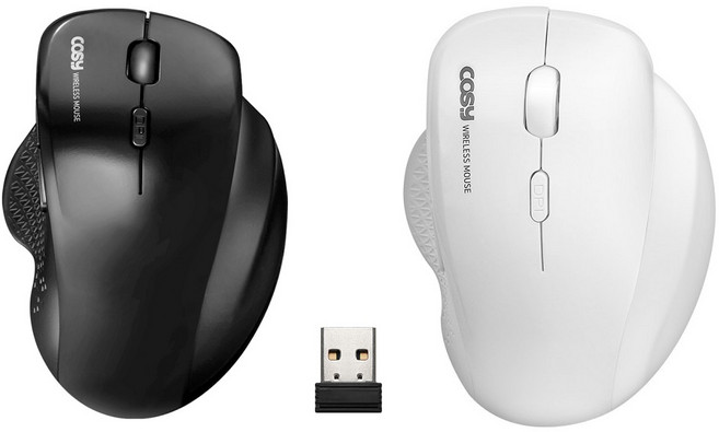 세미 광마우스 손목보호 버티컬 무선마우스 터널증후군 CDT증후군 예방, 화이트-세미 버티컬 무선 마우스