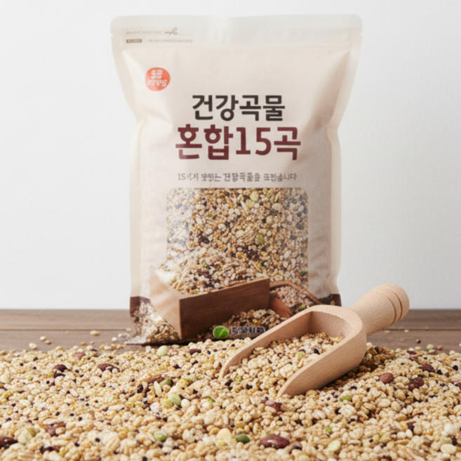 두보식품 혼합잡곡 건강곡물밥 곡물밥 저당지수 15곡, 2kg, 1개