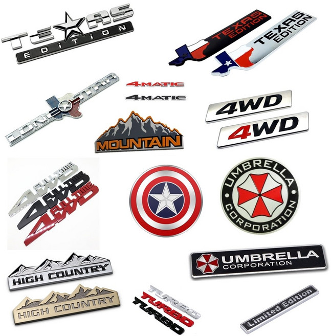 자동차엠블럼/오프로드/지프/4x4/4륜 NEW, 2번4WD빨강