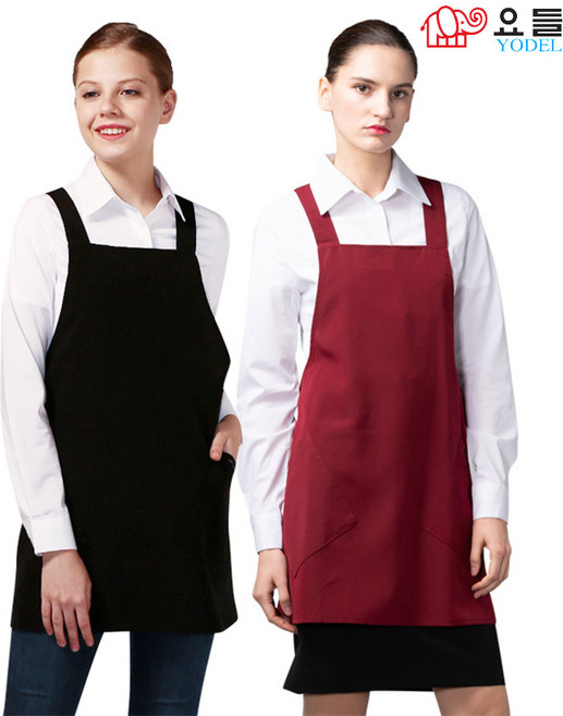 요들 핑클 숏미니 앞치마, ya066m(블랙), 1개