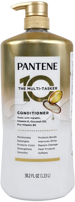 코스트코 모이스처라이징 모발 손상 데미지 케어 강화 엄킴 색상 열 자외선 광택 개선 보호 건강 영양 팬틴 멀티태스커 10 컨디셔너 린스, 1개, 1.13L - 쿠팡