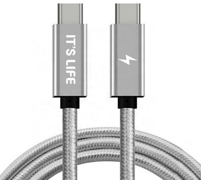 칸쿤 USB3.1 C to C PD C타입 초고속 충전 케이블 60W, 60cm, 1개