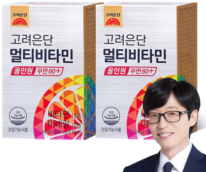 고려은단 멀티비타민 올인원 우먼 60+, 60정, 2개