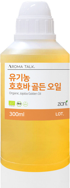 유기농 호호바 골든오일 비정제 냉압착, 300ml, 1개