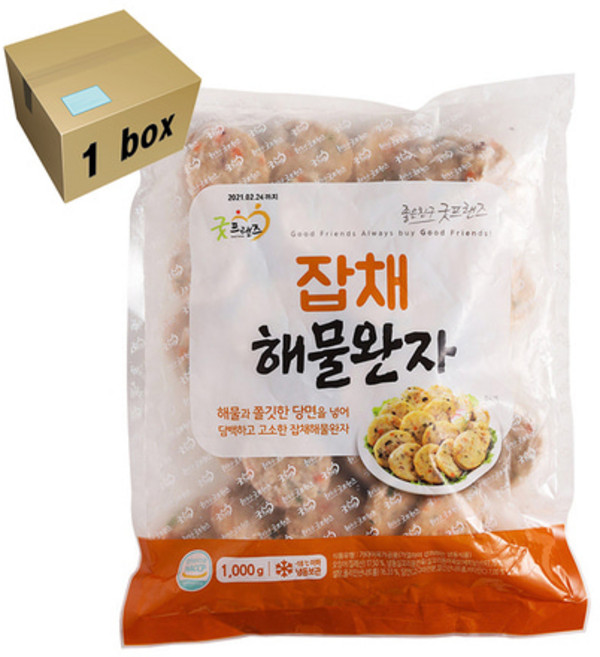 굿프랜즈 잡채해물완자 (1kg x10) 1box, 10개, 1kg