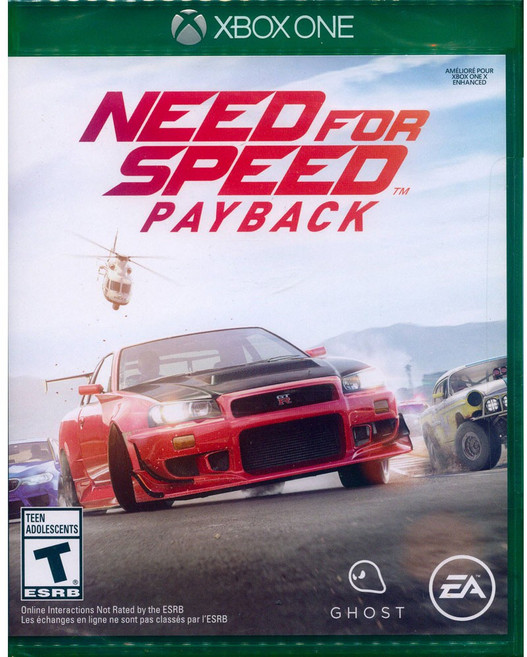 XBOX ONE 極速快感 血債血償 Need for Speed Payback 中英文美版, 現貨全新, Need for Speed: Payback