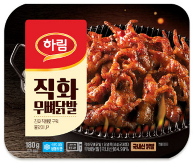 하림 직화무뼈닭발 180g, 1개