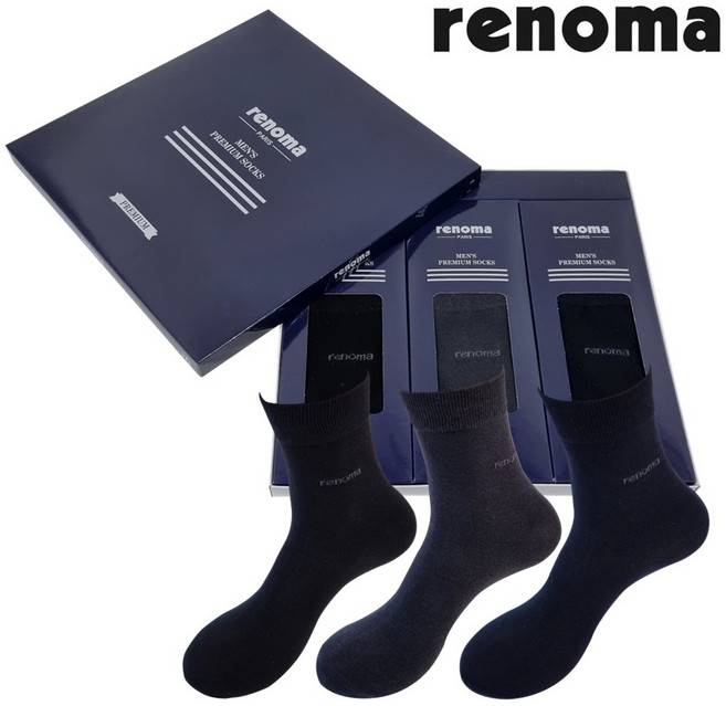 레노마 양말선물세트 설명절 답례품 선물용 남성 여성 정장 양말세트 4종