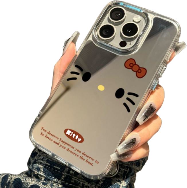 갤럭시 키티 거울 케이스 아크릴 하드케이스