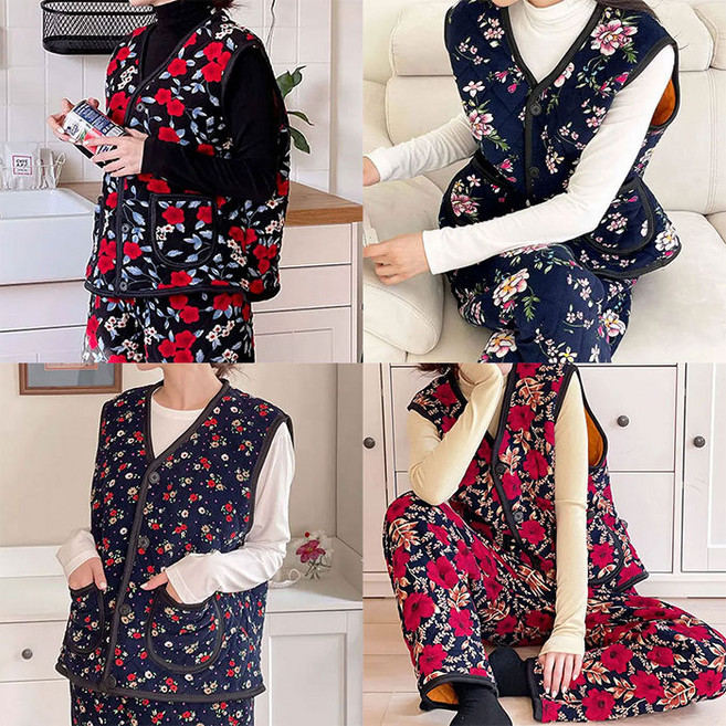 폴앤폴 김장조끼SET모음/촌캉스 방한조끼 할머니조끼 바지 캠핑 여행템 김장조끼SET모음