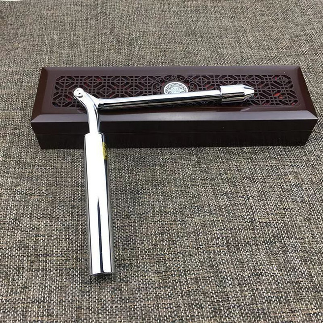 심룡척 수맥봉 순동 고정밀 탐지 감지 명당 감지, 백금 15cm 접이식 클래식선물세트, 1개