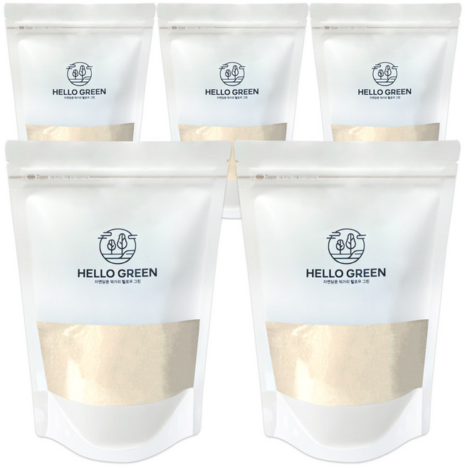 헬로우그린 도토리묵가루 1kg(팩) 도토리묵 도토리전분, 5개, 1kg