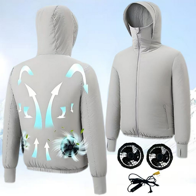 ZHZ 선풍기옷 에어컨 옷 여름 아이스 옷 자외선 차단용포함 남녀 공용 K-2-23