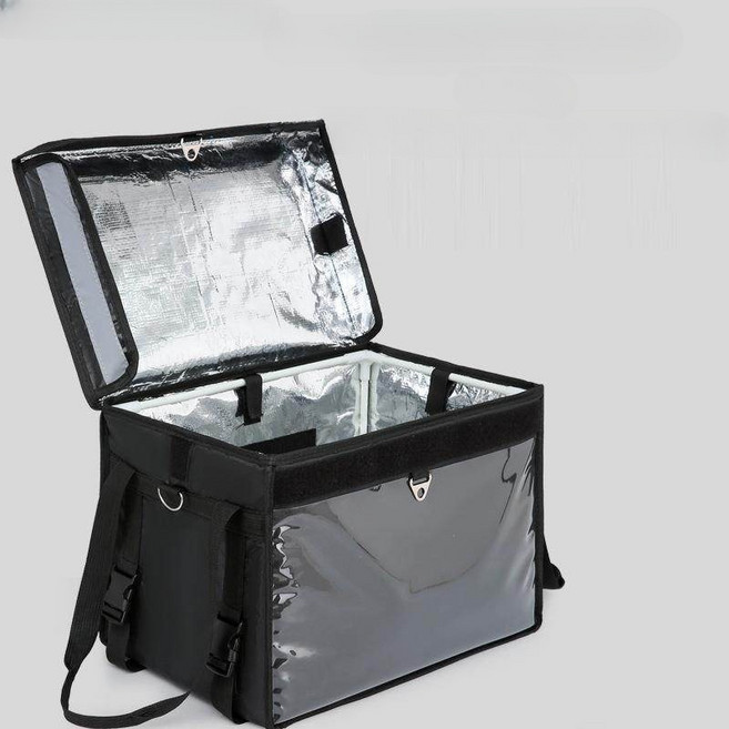 대용량 배달가방 박스 보냉 보온 방수 단열 라이더용, 45L+칸막이+컵홀더+차량랙