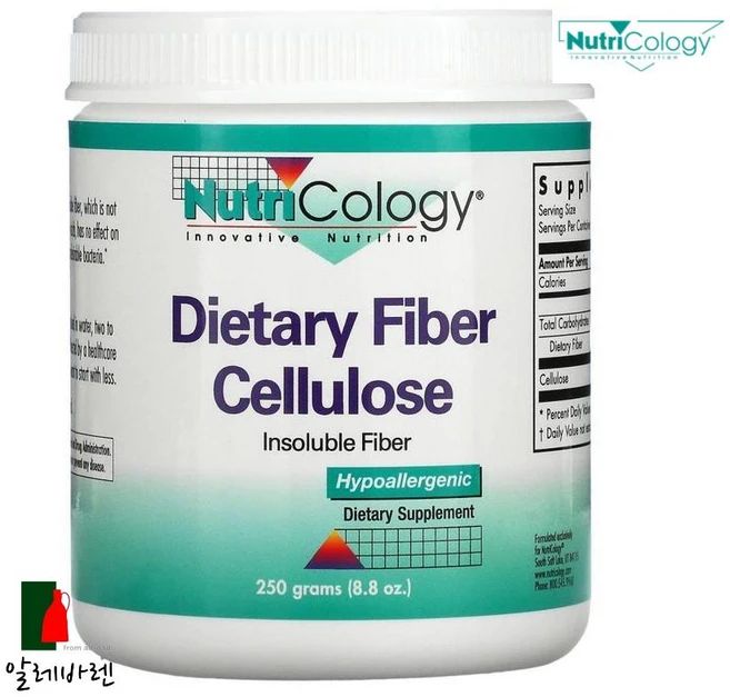 뉴트리콜로지 다이어트리 파이버 셀루로오스 파우더 글루텐 프리, 250g, 1개 - 쿠팡