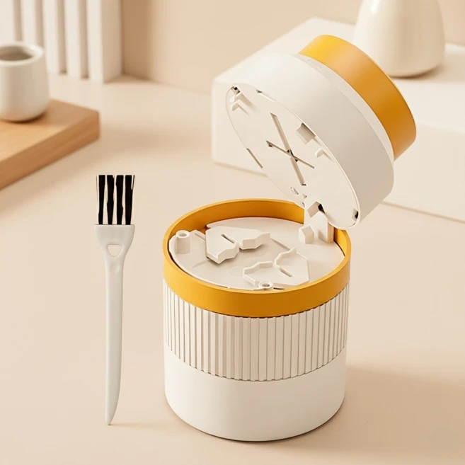 CIIECE 휴대용 알약 커팅기 분쇄기, 화이트 오렌지 - 쿠팡