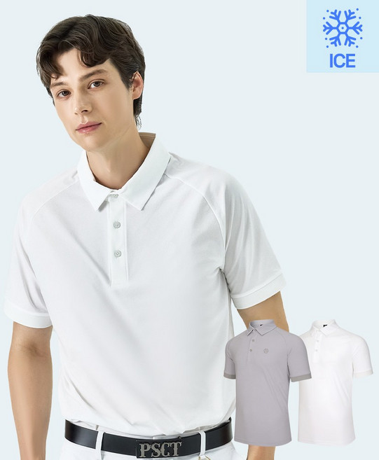 페르시안캣 백 로고 포인트 남성 냉감 폴로 티셔츠 (P52MTS12)