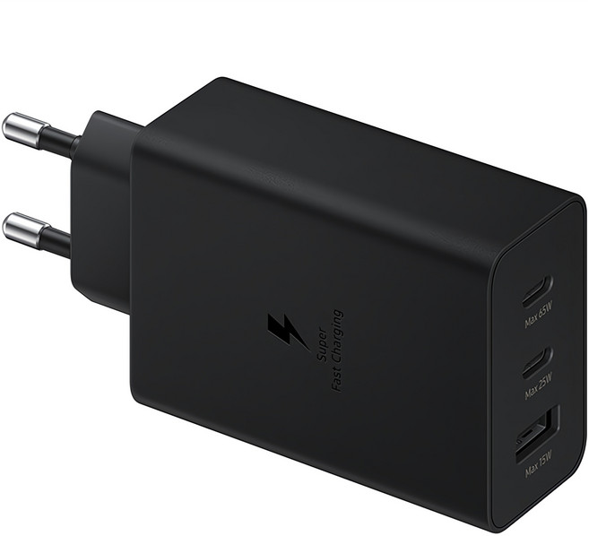 삼성전자 65W 트리오 포트 PD 충전기, 블랙, 1개