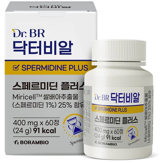 닥터비알 스페르미딘 플러스 400mg, 1개, 60정 - 쿠팡