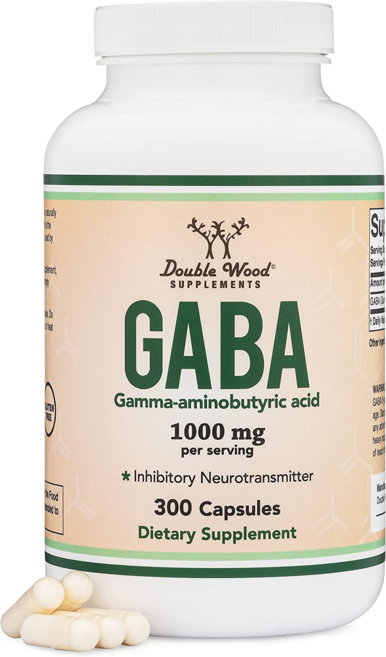 더블우드 가바 GABA 1000mg 서빙 5개월분 300캡슐, 300정 × 1개, 300정, 1개