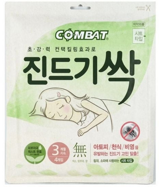 컴배트 진드기싹 시트 4입 ykm*17546eX, 1개
