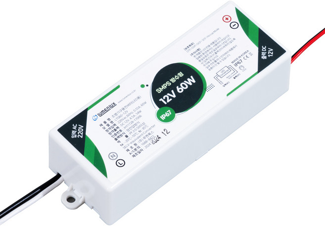 루멘룩스 방수 SMPS 12V 60W LED 안정기, 1개