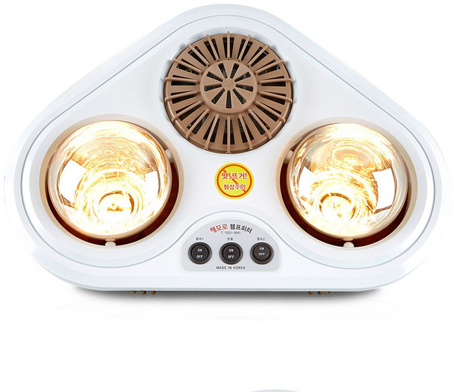 온풍기능 대동 발열 1초 난방기 2구 난방 온풍기 DD-1004H