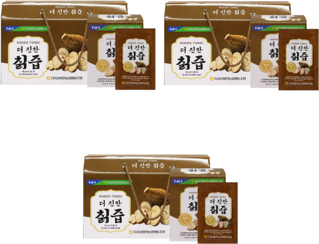 온가족 영양관리 농협 더진한칡즙 30포, 3개