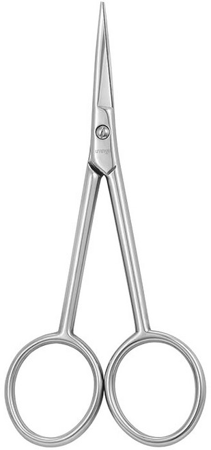 LIVINGO 매니 가위 다용도 스테인리스 스틸 페디 그루밍 키트 네일 눈썹 속눈썹 건조한 곡선 칼날 3 5인치용, Cuticle Scissors 10104, 1