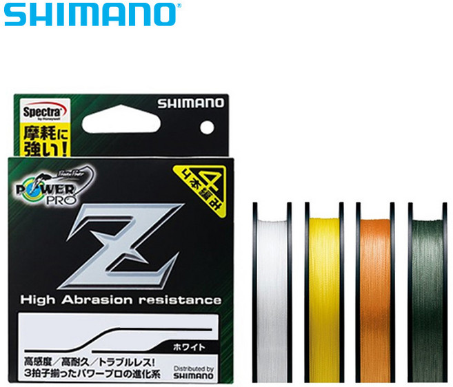 시마노 PP-M62N 파워프로Z 200m 4합사 루어 합사 옐로우 PE 라인, 옐로우-3호-427168, 1개