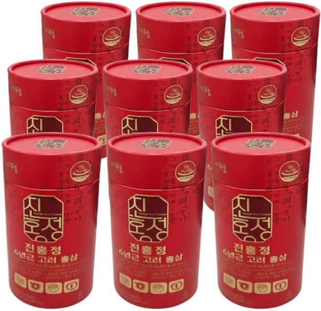 6년근 고려 홍삼 알지쓰리 RG3 진액 스틱 진세노이드 특이사포닌 에이치딜리버리, 9개, 10회분