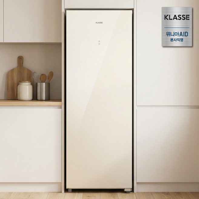 클라쎄 가전용 냉동고 236L FUA923RSB4G(AK) 선반식 서랍식 이지핸들 소주모드