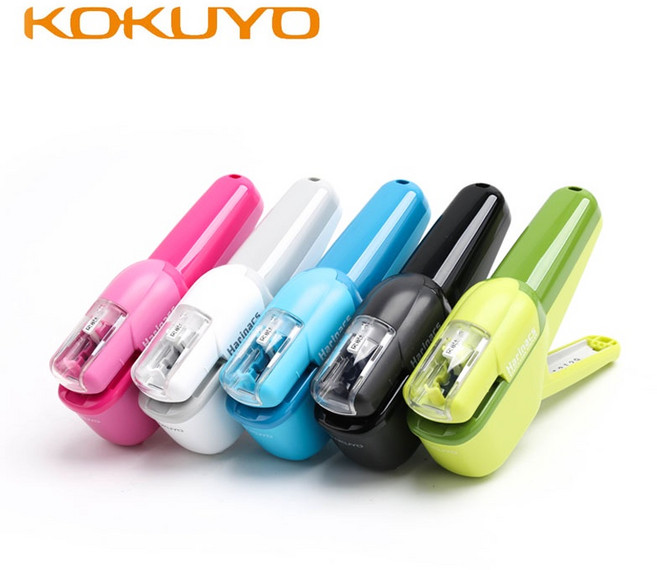 KOKUYO 無針釘書機 (10枚) 日本品牌 安全環保 辦公必備, 藍, 1個