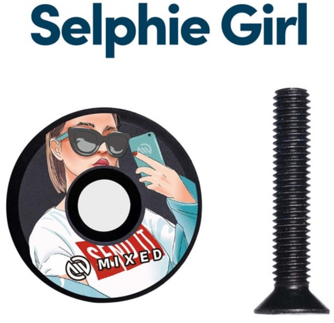 자전거헤드셋 스템 호환 32mm 헤드셋 스템 캡 혼합 팩 라이트 알루미늄 합금 나사 포함 MTB 및 로드 산, 10 NO.18, 10 NO.18, 1개