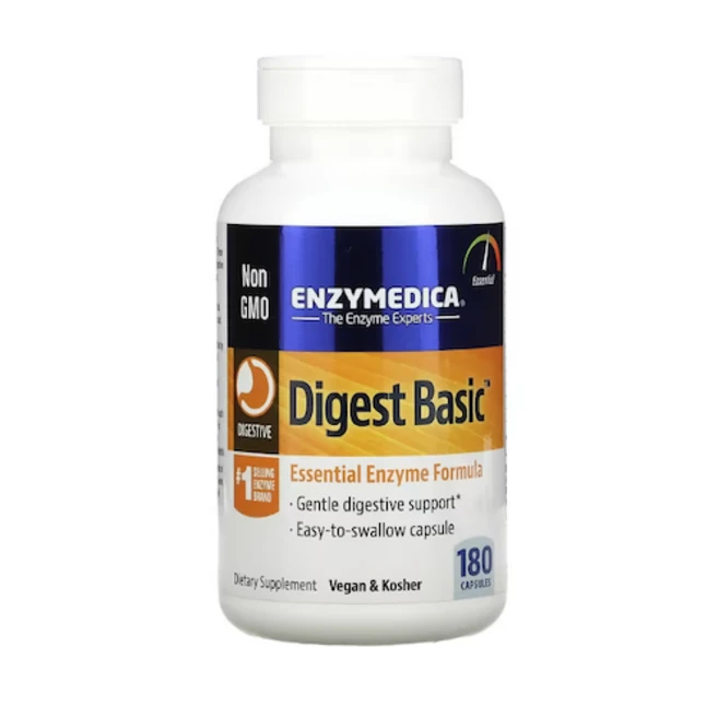 Enzymedica 엔자이메디카 다이제스트 베이직 에센셜 효소 180캡슐, 180정, 1개 - 쿠팡