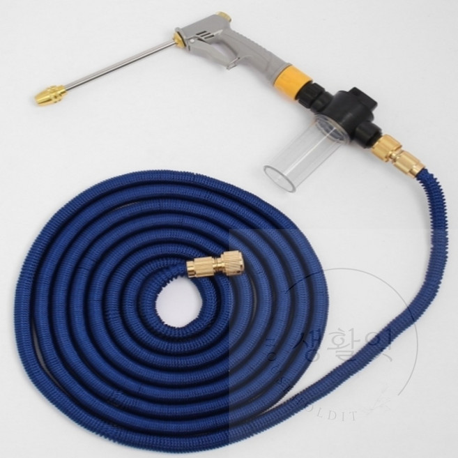 생활잇 고압분사기 매직호스 세제 디스펜서 15M 청소물호스