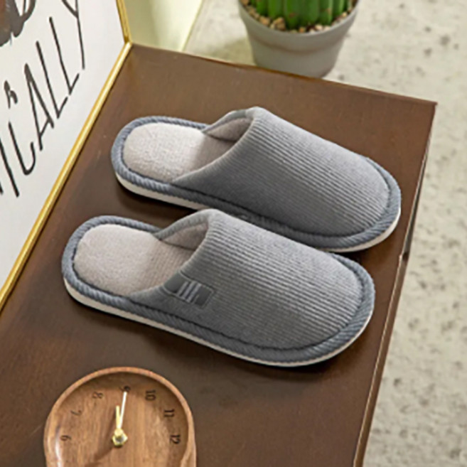 1+1 북유럽 감성의 코듀로이 골지 벨벳 반목 심플디자인 슬리퍼 거실화