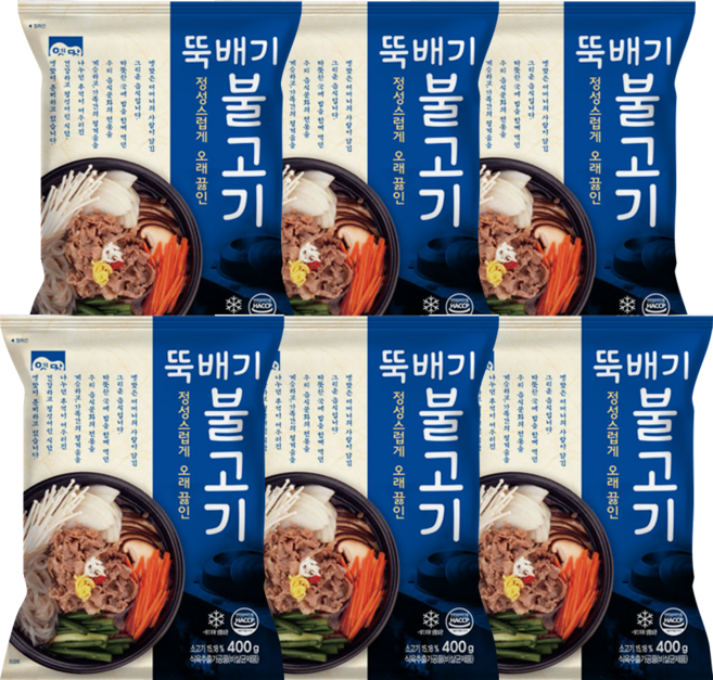 고향식품 옛맛 뚝배기 불고기 400g 5+1 묶음, 1세트, 2.4kg