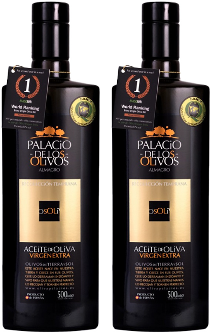 팔라시오 피쿠알 엑스트라버진 올리브오일 햇올리브, 2개, 500ml