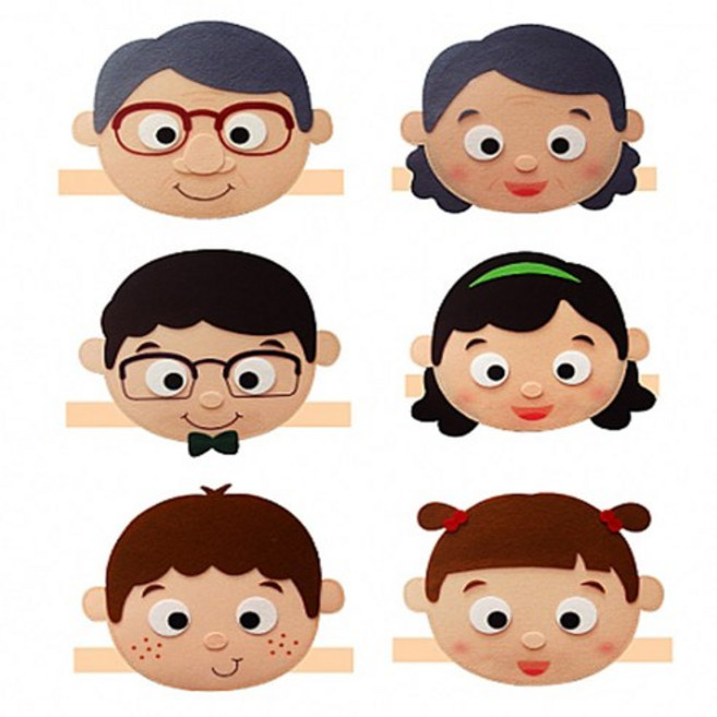 청양토이 역할놀이 가족머리띠 (6종 中 택1종), 할아버지