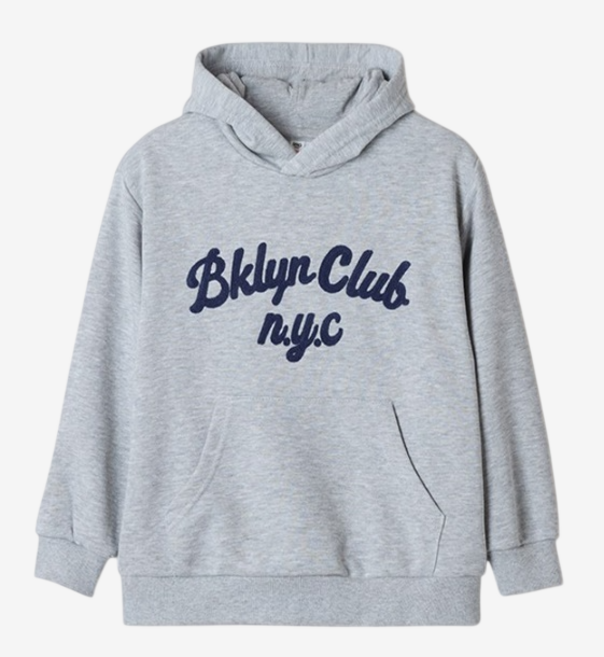 스파오키즈 아동용 그래픽 후드 스웨트 셔츠