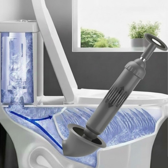 하이어스 변기 뚫어뻥 변기막힘 화장실 하수구 압축기, 그레이