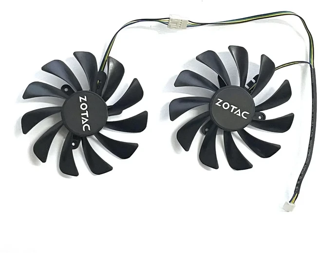 ZOTAC GeForce GTX1070ti 1080ti 11GB 버전 그래픽 카드 95MM 4PIN GAA8S2U GTX1080TI GPU 팬용, 02 NO  LOGO