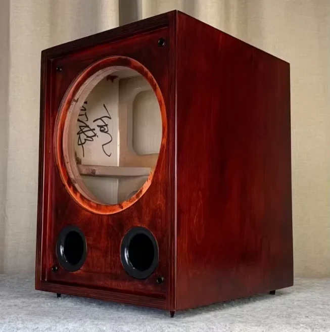 B-1644 10/12/15인치 프론트 페이즈 앤티크 솔리드 우드 풀 레인지 서브우퍼 스피커 빈 박스 수입 자작나무, 02 15 Inch, 01 1 PCS, 04 Splint board Reddish