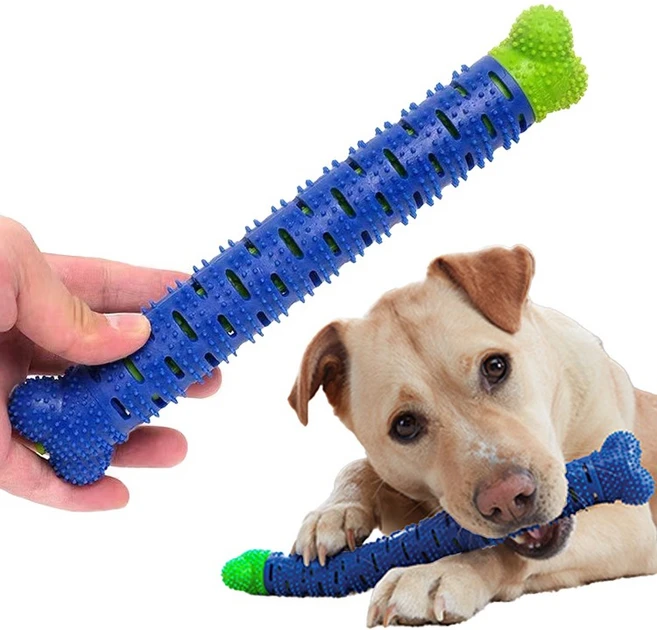 치석 제거 이갈이 장난감 반려동물 치아 고양이 강아지, 1개, 블루 - 쿠팡