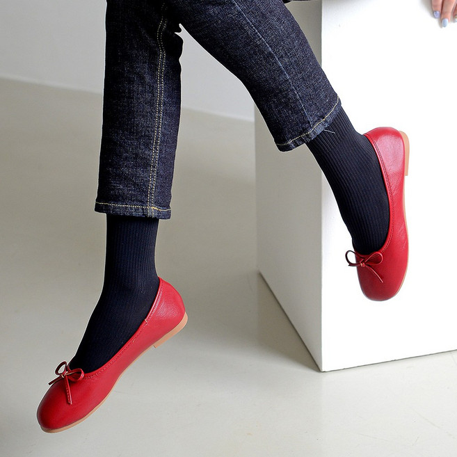 엠에스어패럴 둥근코 플랫슈즈 1cm