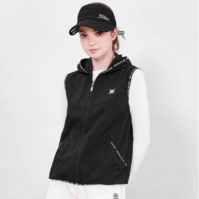 체스 미우 퍼포먼스 엔베스 여성골프 쿨아노락 후드 집업조끼 여자골프조끼 골프여름조끼 골프집업조끼